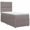 vidaXL Континентално легло с матрак Таупе 90 x 190 cm Текстил