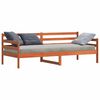 vidaXL Дневно легло Кафяво с восъчно покритие Солидно борово дърво