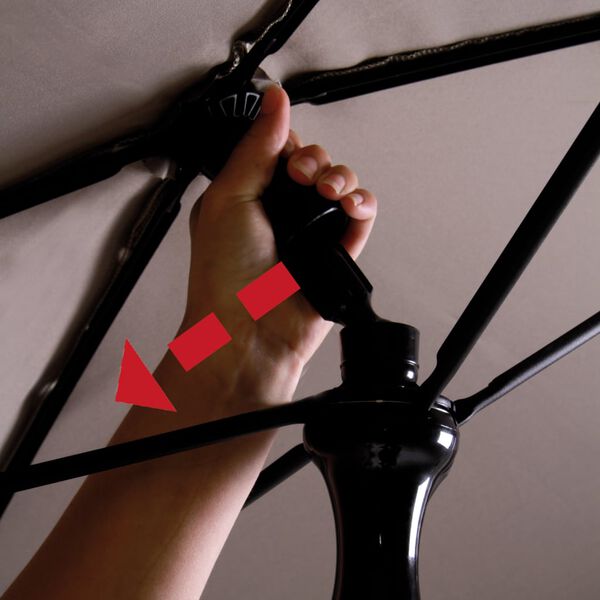 Madison Градински чадър Patmos Luxe правоъгълен 210x140 см светлосив