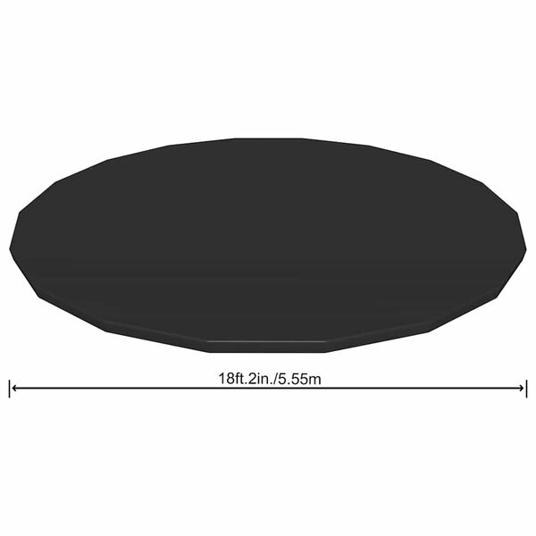 Bestway Flowclear Покривало за басейн Fast Set, 555 см