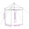vidaXL Сгъваема парти шатра, pop-up, таупе, 200x200x306 см