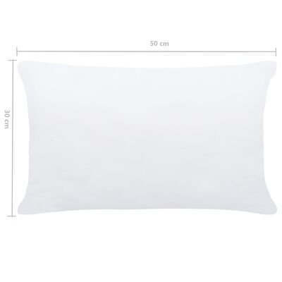 vidaXL Пълнеж за възглавници, 2 бр, 50x30 см, бял