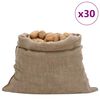 vidaXL Чували от юта 30 бр 100x110 см 100% юта 220 gsm