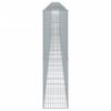 vidaXL Габионна кошница с покритие, 1200x50x200 см, поцинковано желязо