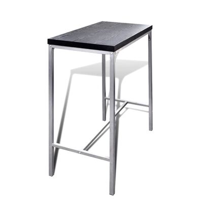 vidaXL Комплект маса и два стола за кухни/барове/кафенета