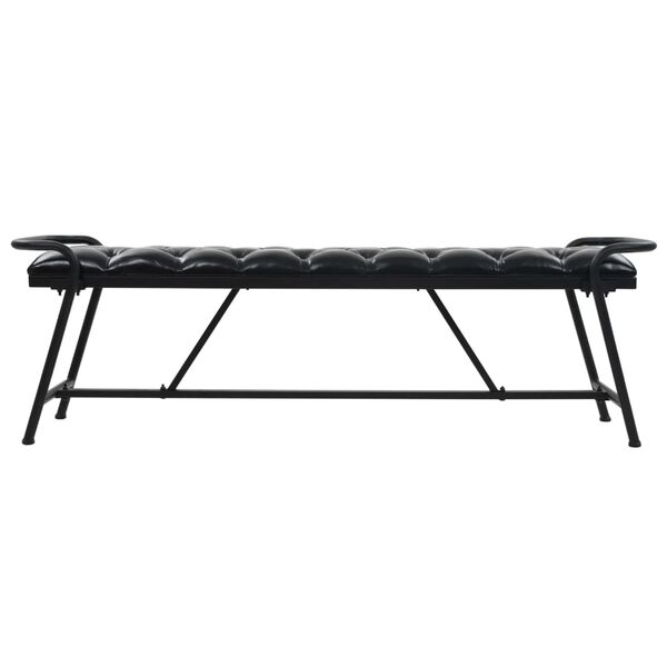 vidaXL Пейка, тапицерия от изкуствена кожа, 160x40,5x50,5 см