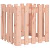 vidaXL Градинска кашпа с дизайн на ограда 50x50x50 см дугласки масив