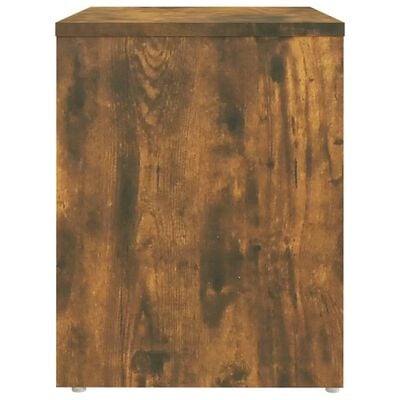 vidaXL Нощно шкафче, опушен дъб, 40x30x40 см, инженерно дърво