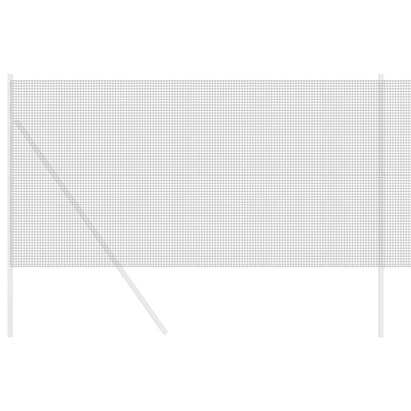 vidaXL Заварена мрежа ограда Сив 1.2 x 25 m