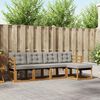 vidaXL Комплект дивани за открито 5 pcs Естествено и светло сиво