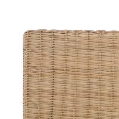 vidaXL Рамка за легло, ръчно тъкан естествен ратан, 160x200 см