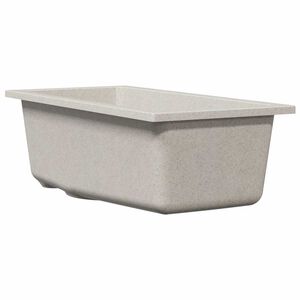vidaXL Кухненска мивка Бежово 21 x 44 x 14 см Гранит