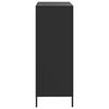 vidaXL Висок шкаф, черен, 68x39x101,5 см, стомана