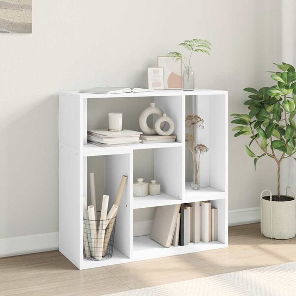 vidaXL ТВ шкафове, 2 бр, бели, 75x30x50 см, инженерно дърво