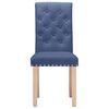 vidaXL Трапезни столове, 2 бр, сини, текстил