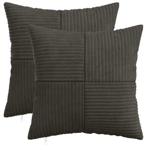 vidaXL Калъфка за възглавница 2 pcs ALMELO Антрацит 30 x 30 cm