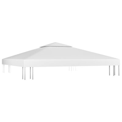 vidaXL Двоен покрив за шатра, 310 г/м², 3x3 м, бял