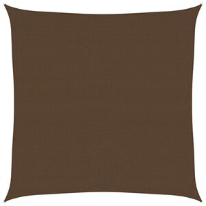 vidaXL Платно-сенник, 160 г/м&sup2;, кафяво, 6x6 м, HDPE