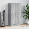 vidaXL Шкаф за обувки, сив сонома, 55x35x108 см, инженерно дърво