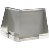 vidaXL Задържащи стени 50 x 50 x 40 cm Неръждаема стомана Сребристо