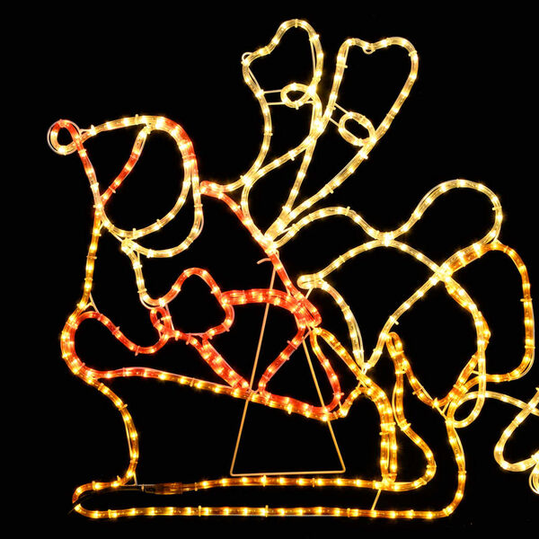 vidaXL Коледна украса, 6 XXL светещи елена с шейна, 2160 LED, 7 м