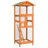 vidaXL Клетка за птици, 68x62x166, чам масив