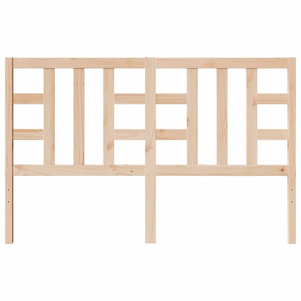 vidaXL Горна табла за легло, 146x4x100 см, бор масив