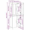vidaXL Висок шкаф Старо дърво 69,5 x 34 x 180 см Инженерно дърво