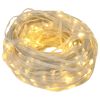 vidaXL Светещи въжета 400 LED светодиода Топло бяло 40 m