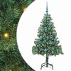 vidaXL Коледно дърво Зелен 150 cm ПВЦ