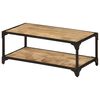 vidaXL Маса за кафе, 90x45x35 см, грубо мангово дърво масив