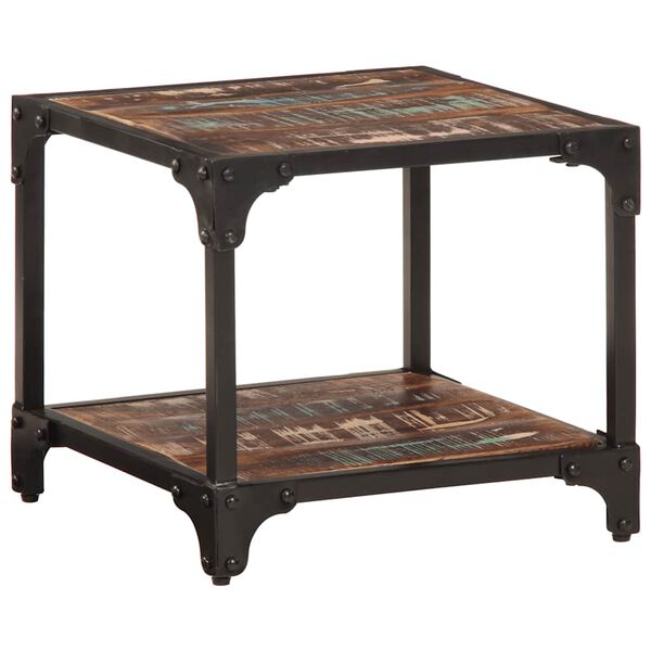 vidaXL Маса за кафе, 40x40x36 см, регенерирано дърво масив