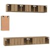 vidaXL Комплект ТВ шкаф с чекмедже 6 pcs дъб артизан 100 x 30 x 30 cm