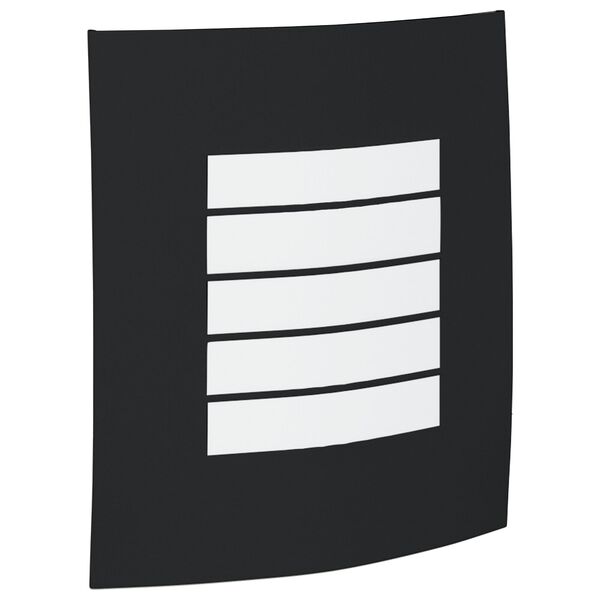 vidaXL Външна стенна лампа Черно 23.5 x 10.5 x 26 см