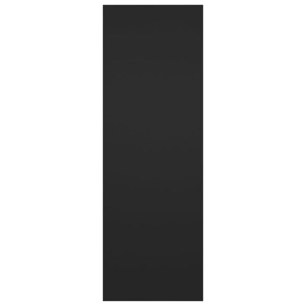 vidaXL ТВ шкаф, черен, 30,5x30x90 см, инженерно дърво