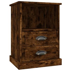 vidaXL Нощно шкафче, опушен дъб, 43x36x60 см