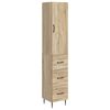 vidaXL Комплект шкафове 2 pcs Дъб сонома 33 x 34,5 x 90 см
