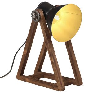 vidaXL Настолна лампа, 25 W, черна, 30x17x40 см, E27