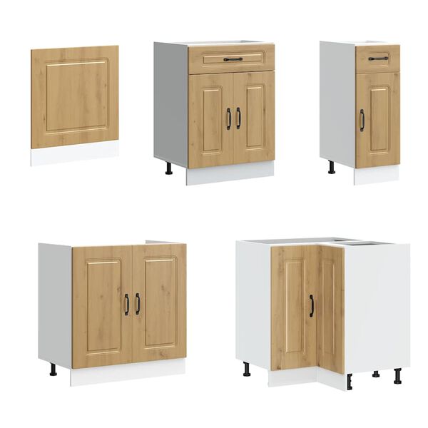 vidaXL Комплект кухненски шкафове от 11 части Kalmar, инженерно дърво