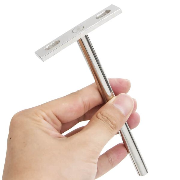 vidaXL Плаващи скоби за рафтове 12бр. невидими &Oslash;10x150 мм