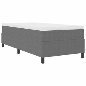 vidaXL Легло с пружинирана основа Светлосив и бял 80 x 200 cm