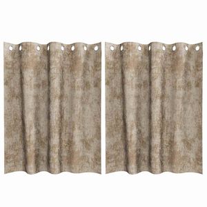vidaXL Кадифени завеси С завеси 2 pcs Шампанско 140 x 140 cm Кадифе