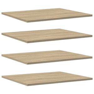 vidaXL Рафтове за етажерка, 8 бр, дъб сонома, 60x50x1,5 см, ПДЧ
