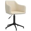 vidaXL Въртящи се трапезни столове, 4 бр, кремави, кадифе