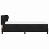 vidaXL Легло с пружинирана основа с матрак Черно 80 x 200 cm Кадифе