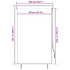 vidaXL Външна ролетна щора, 100x250 см, бяло и оранжево