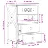vidaXL Нощен шкаф с чекмедже Димян дъб 40 x 31 x 60 см Инженерно дърво
