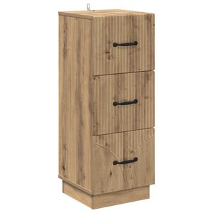 vidaXL Чекмеджетен шкаф 33 x 34,5 x 87 см Инженерна дървесина