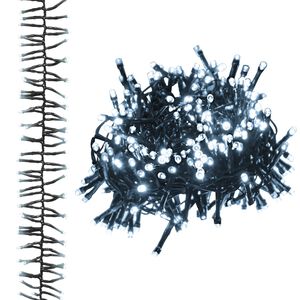 vidaXL LED клъстърен стринг с 3000 LED студено бяло 23 м PVC