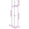 vidaXL Тесен шкаф, бетонно сив, 30x42,5x225 см, инженерно дърво